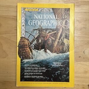 Vintage National Geographic January 1971 Java Ra II Florida Keys Horses Deepstar